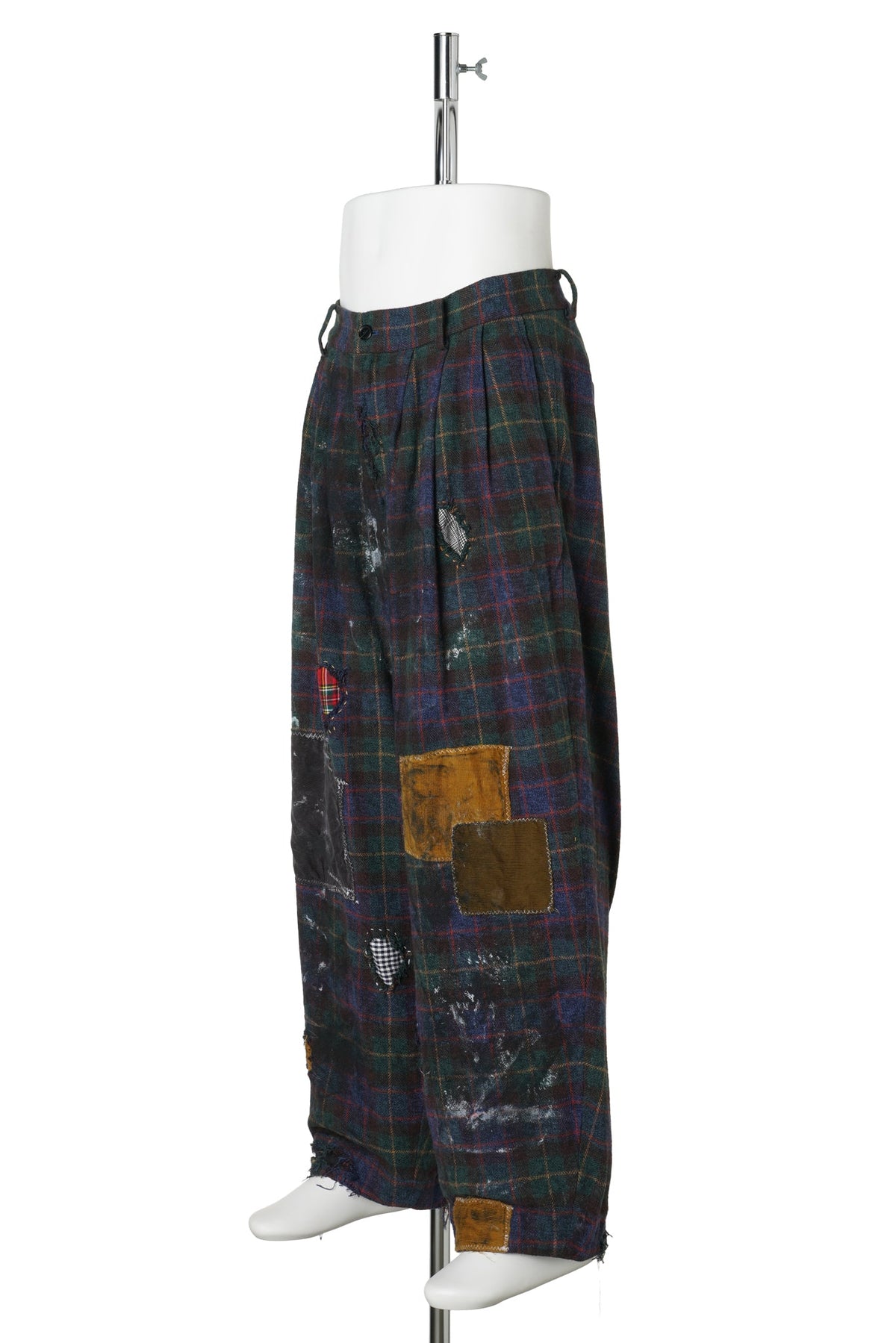PIERROT TROUSERS / GREEN CHECK