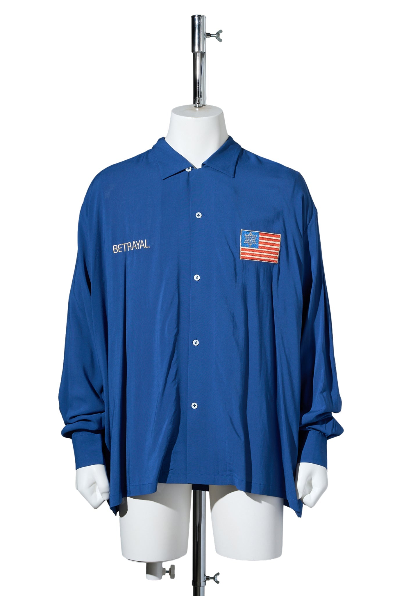 LITURGICAL EMBROIDERED SHIRT / BLUE