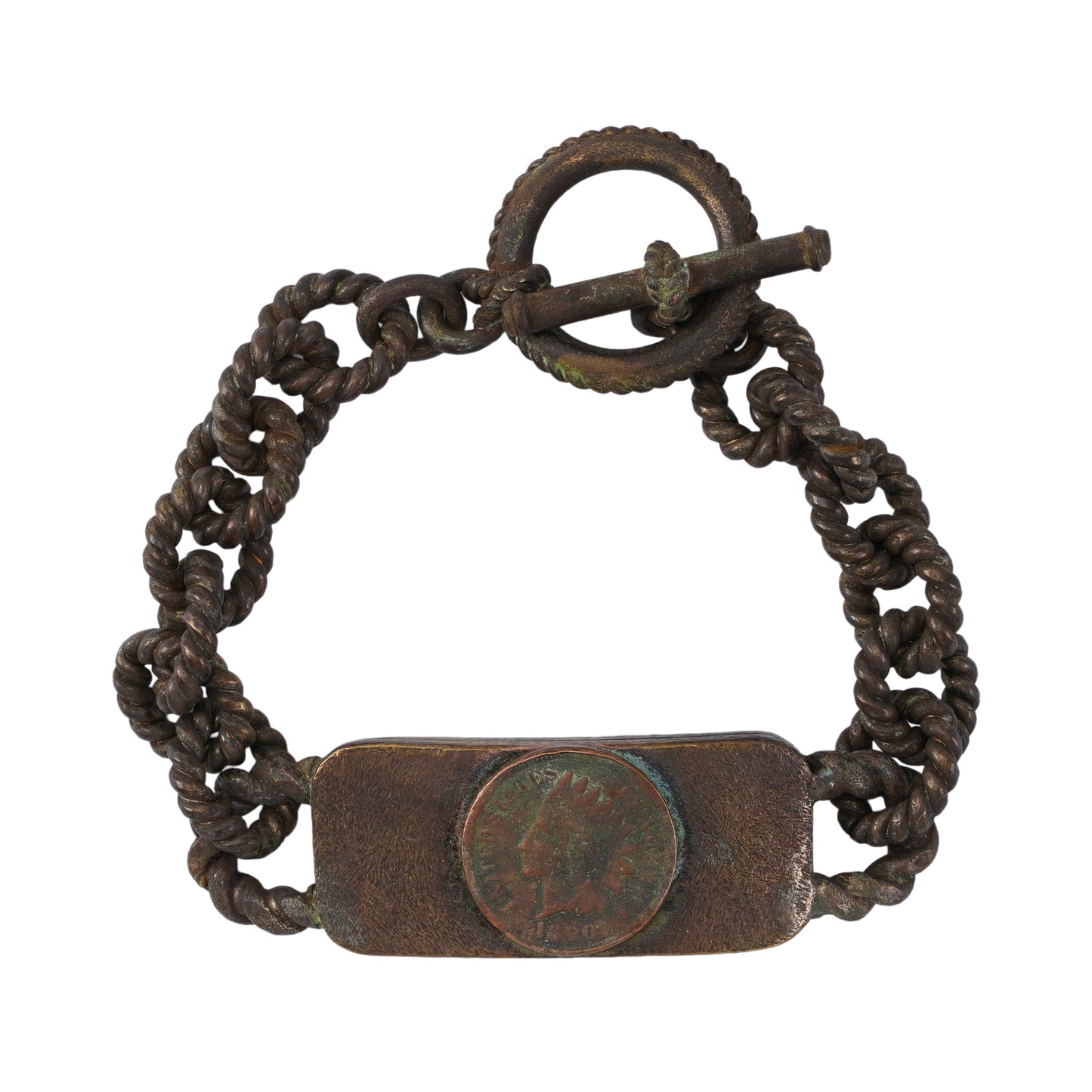 LATCH RUSTED BRACELET / COIN 1