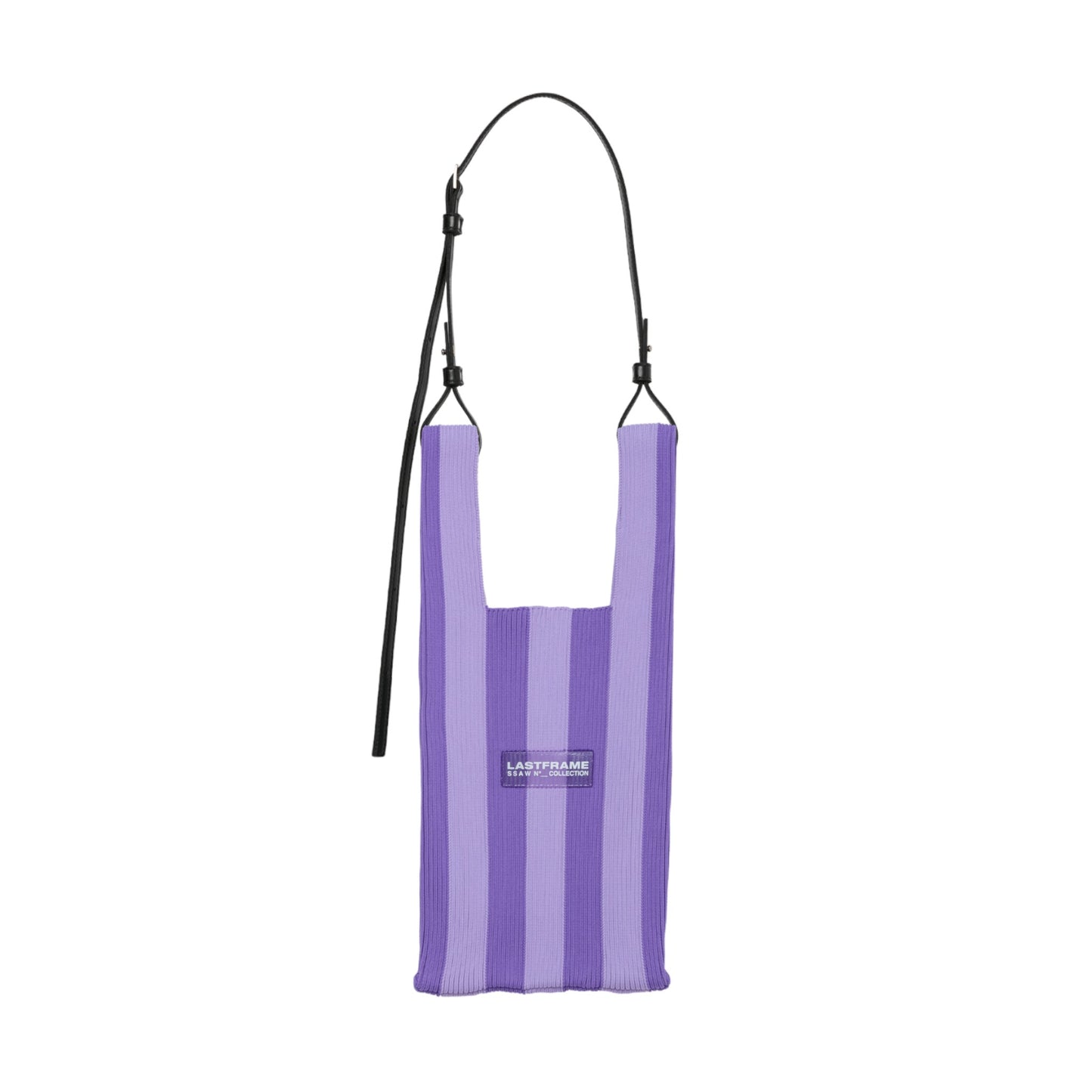 STRIPE MARKET BAG SMALL / PURPLExLIGHT PURPLE