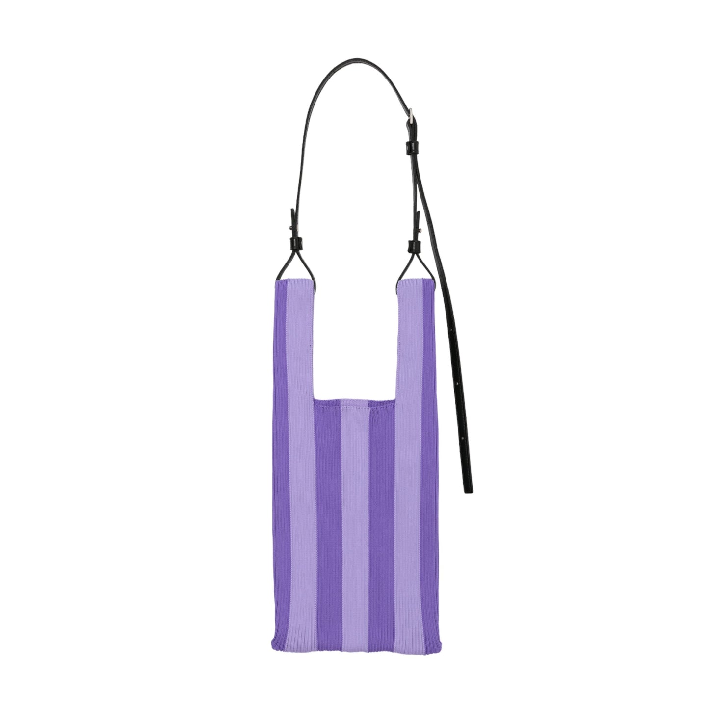 STRIPE MARKET BAG SMALL / PURPLExLIGHT PURPLE