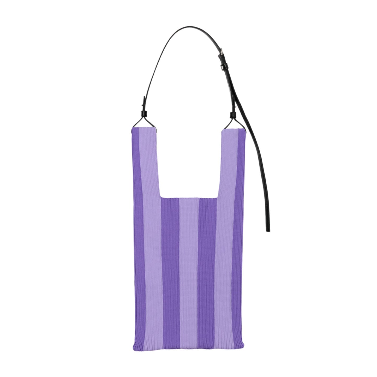 STRIPE MARKET BAG MEDIUM / PURPLExLIGHT PURPLE