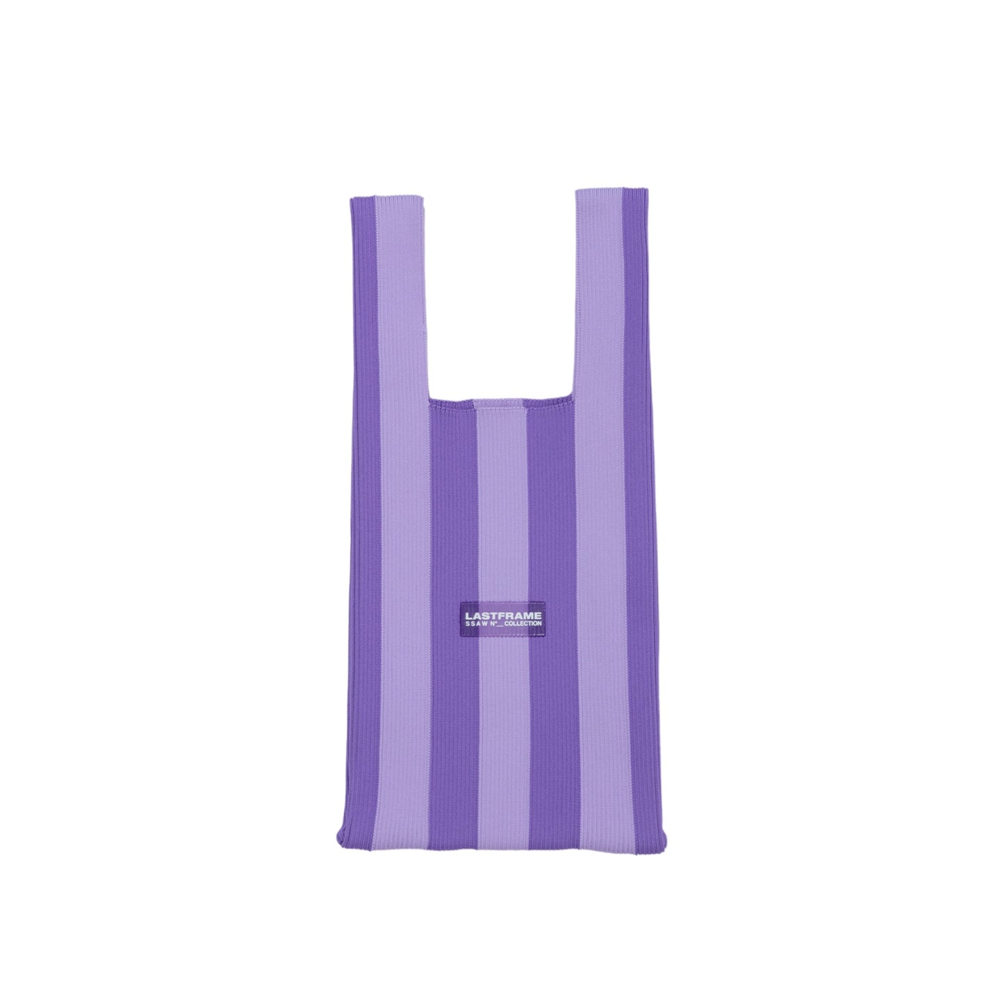 STRIPE MARKET BAG MEDIUM / PURPLExLIGHT PURPLE