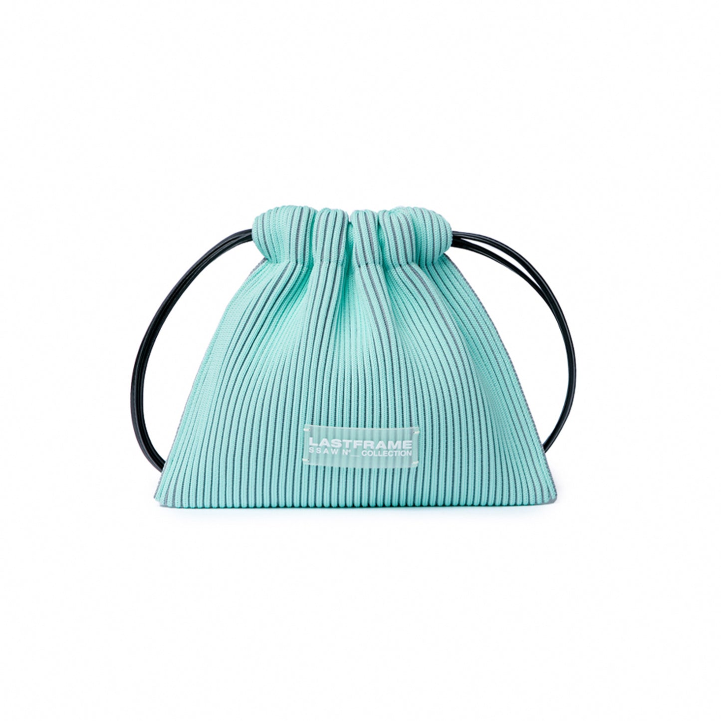 KASANE SACK BAG MINI / MINT GREEN x GRAY