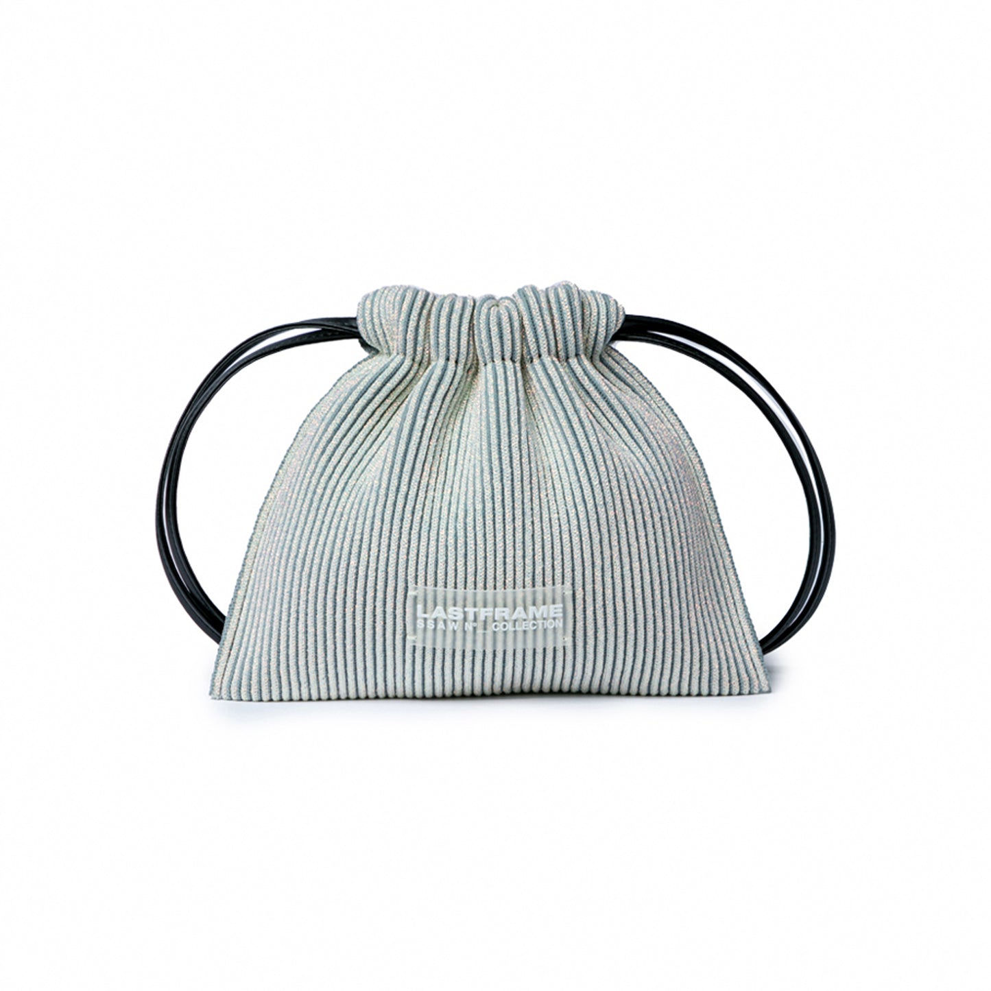 KYOTO METALLIC SACK BAG MINI / HOLOGRAM x GRAY