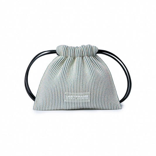 KYOTO METALLIC SACK BAG MINI / HOLOGRAM x GRAY