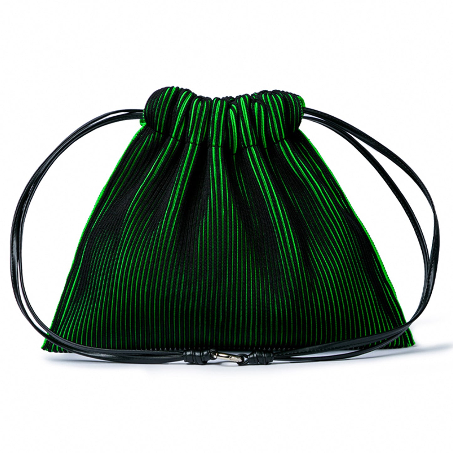 KASANE SACK BAG / BLACK x NEON GREEN