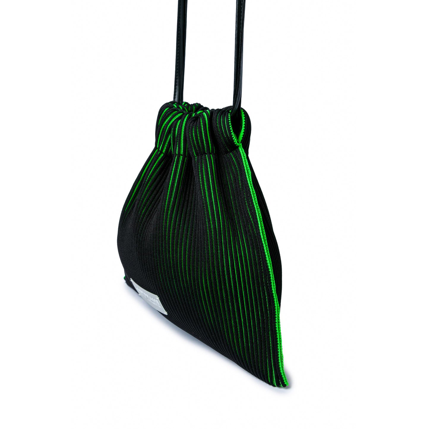 KASANE SACK BAG / BLACK x NEON GREEN