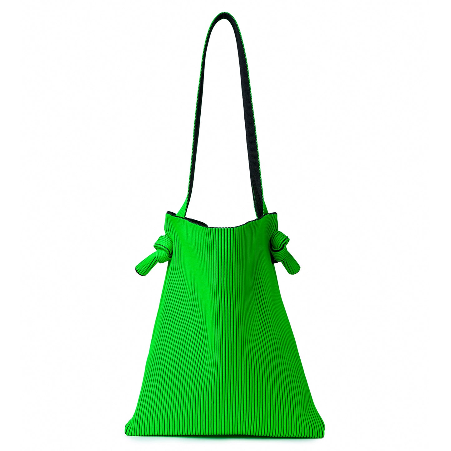 KASANE REVERSIBLE MUSUBI TOTE / BLACK x NEON GREEN