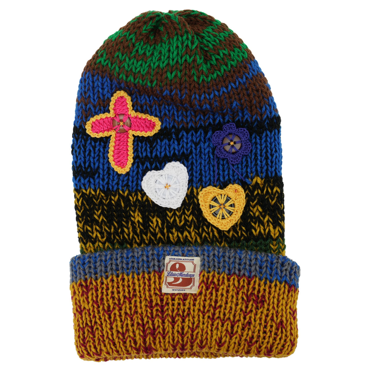 KNIT CAP（RECYCLED YARN BEANIE） / MULTI(NIGHT)