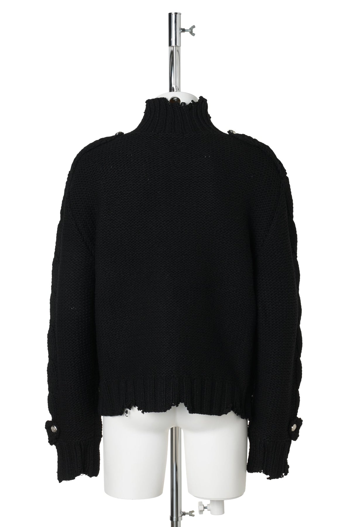 KNIT NAPOLEON JACKET / BLACK