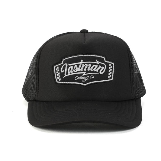 EMBROID TRUCKR CAP(LM CLOTHING) / BLACK x BLACK