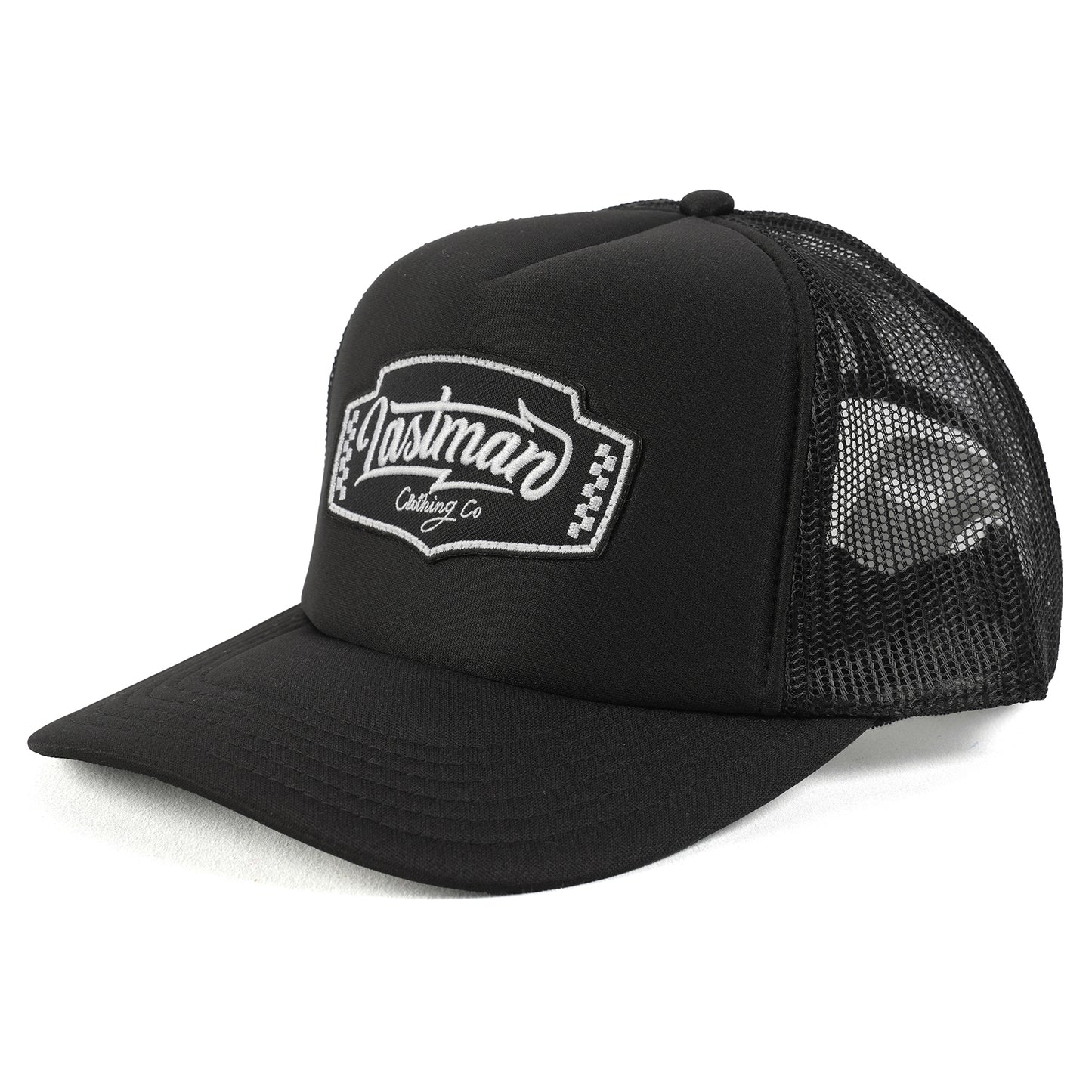 EMBROID TRUCKR CAP(LM CLOTHING) / BLACK x BLACK