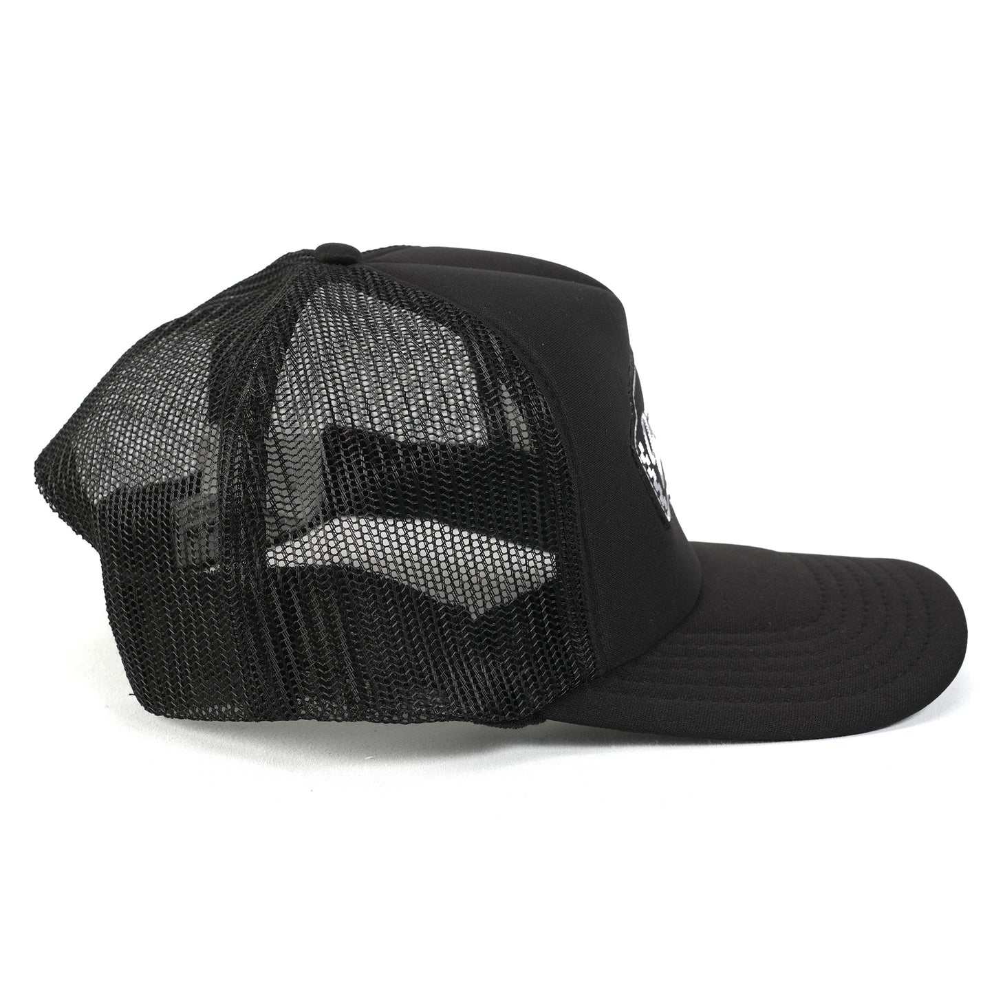 EMBROID TRUCKR CAP(LM CLOTHING) / BLACK x BLACK