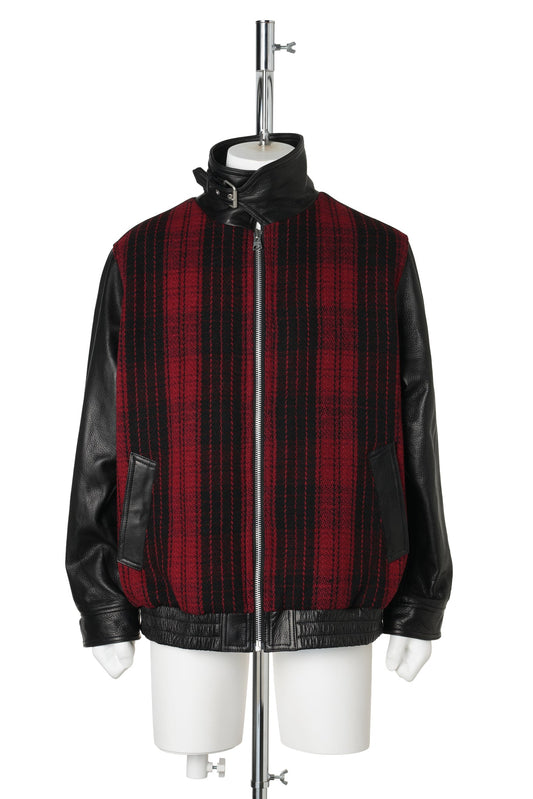 MURDOC LEATHER JACKET / RED