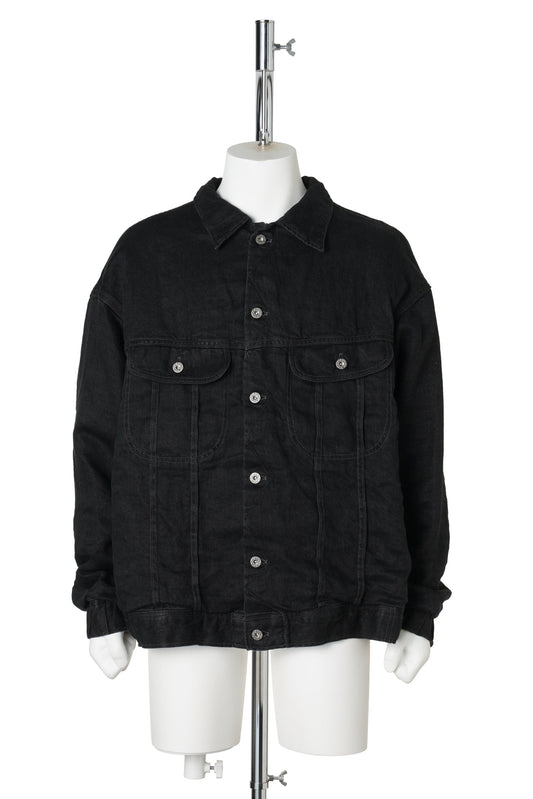 DENIM STOM RIDE JACKET / BLACK