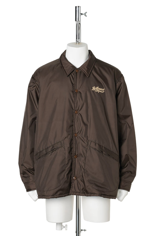 LINIG FLEECE COACH JACKET / BROWN