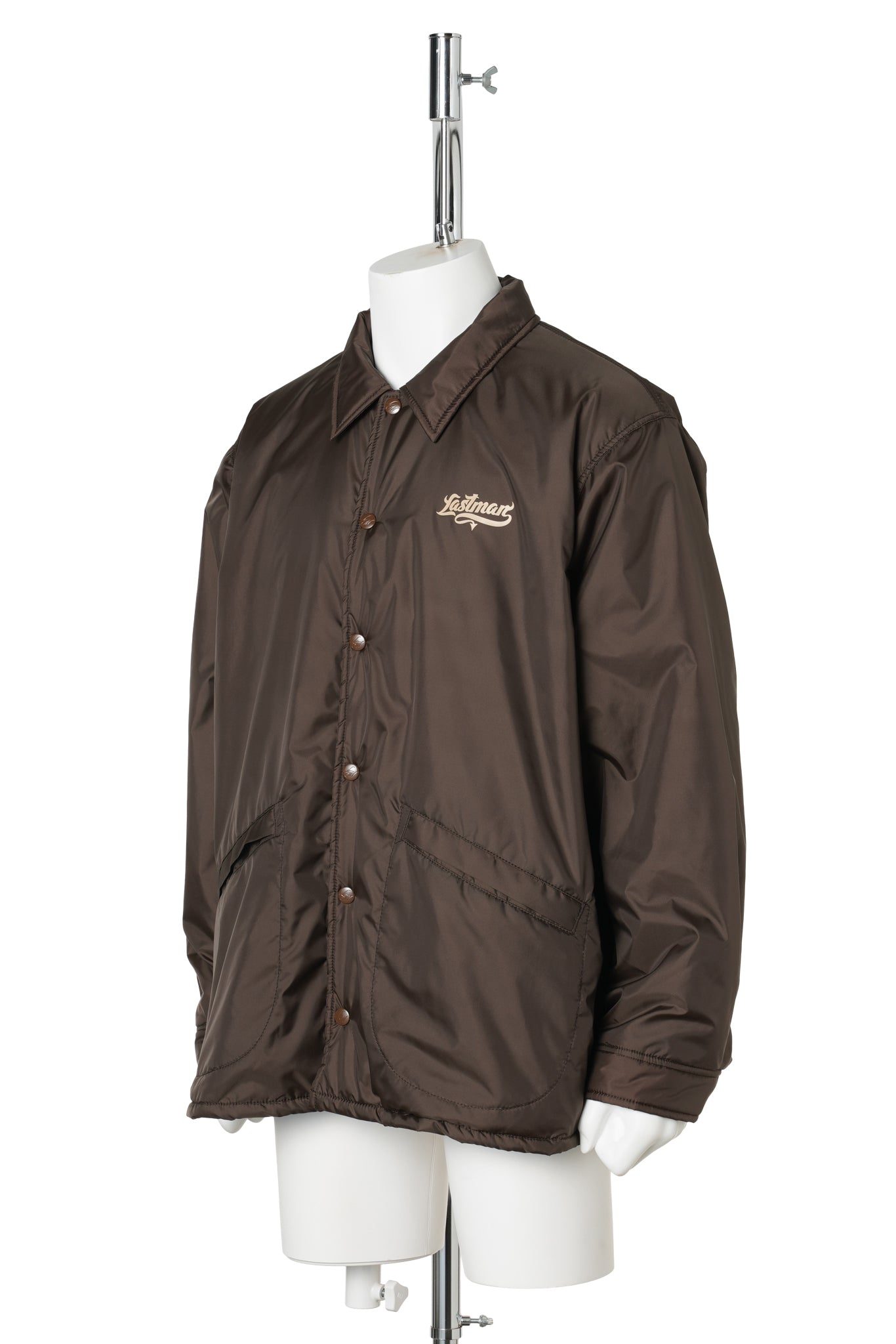 LINIG FLEECE COACH JACKET / BROWN
