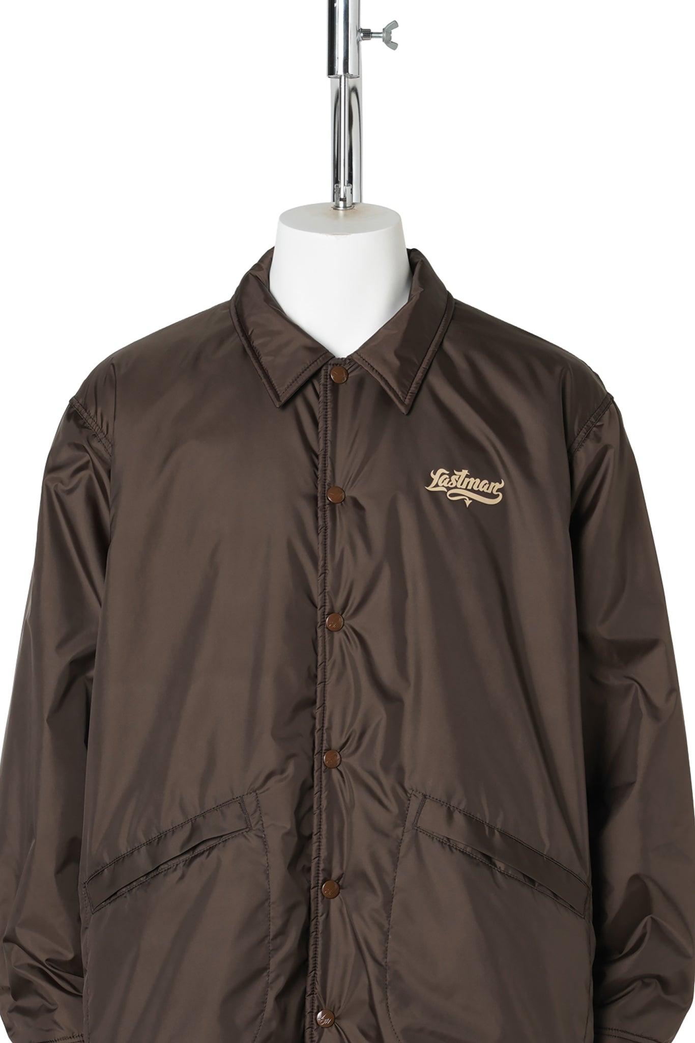 LINIG FLEECE COACH JACKET / BROWN