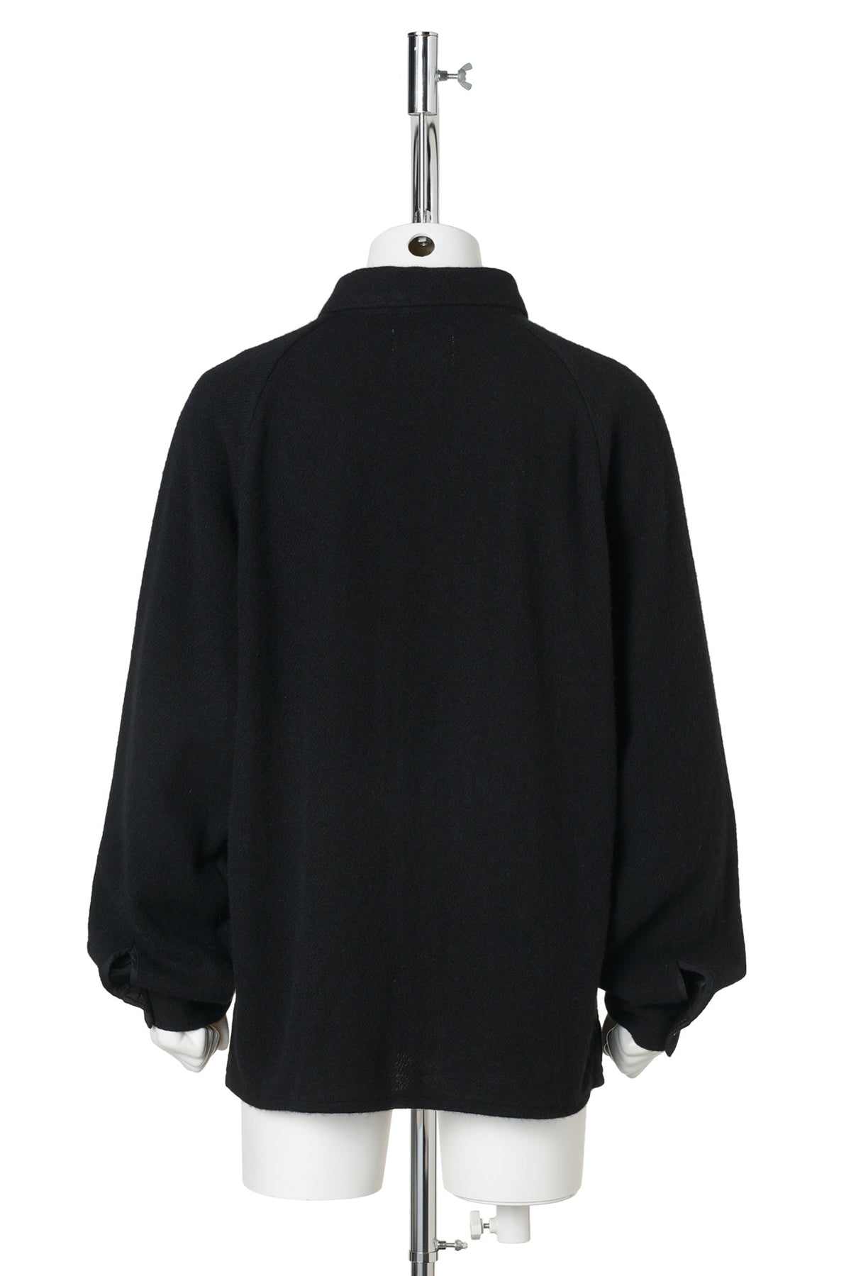 FELTED WOOL SHIRT / BLACK