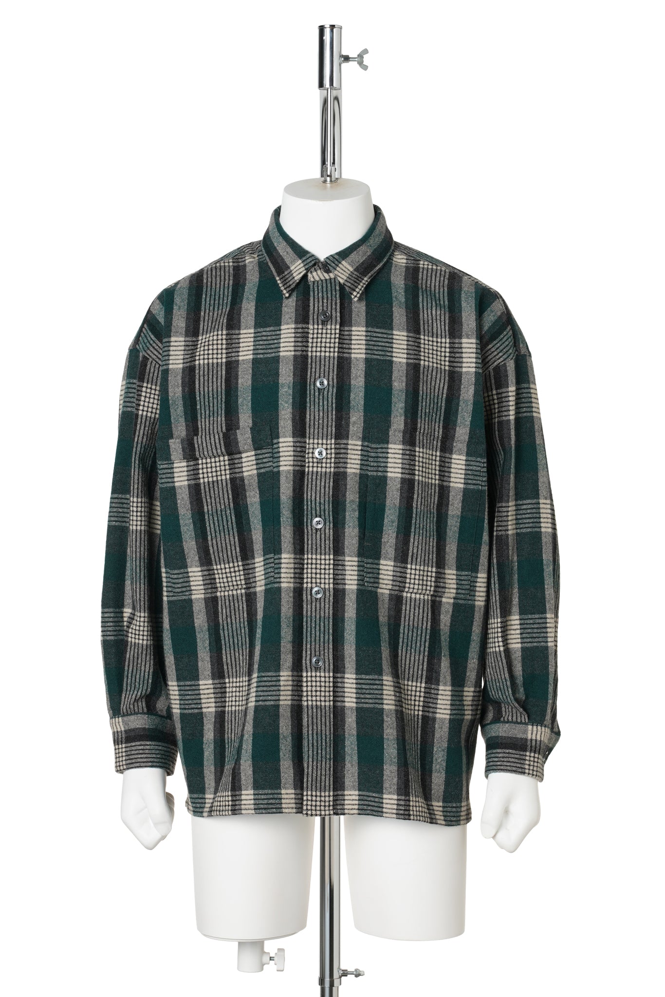 CLASSIC WOOL SHIRT / GREEN