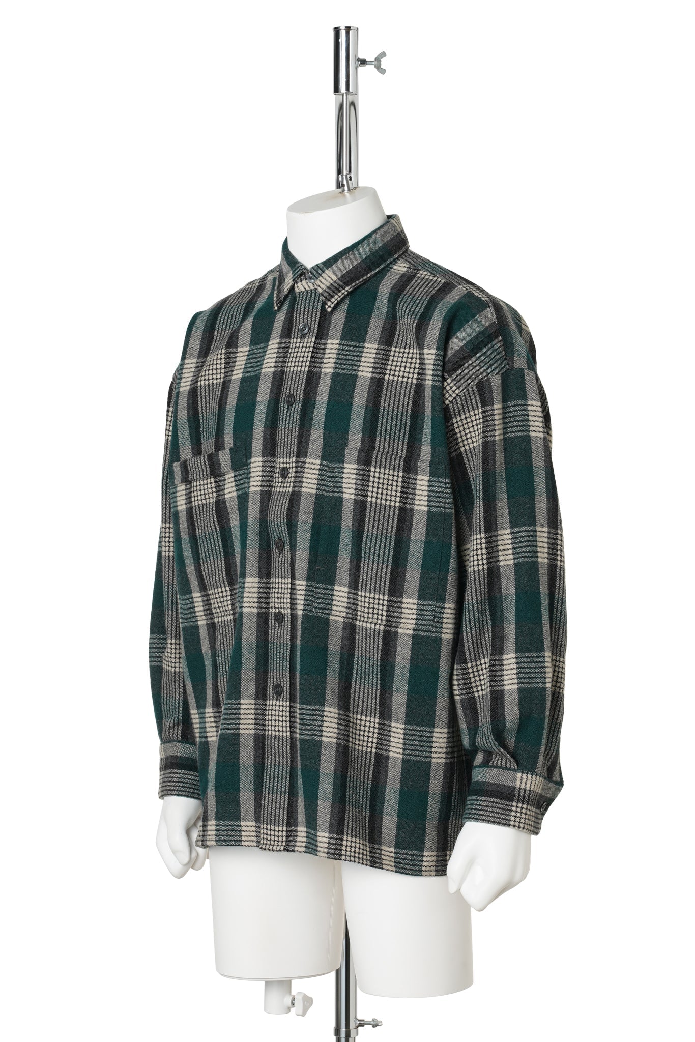 CLASSIC WOOL SHIRT / GREEN