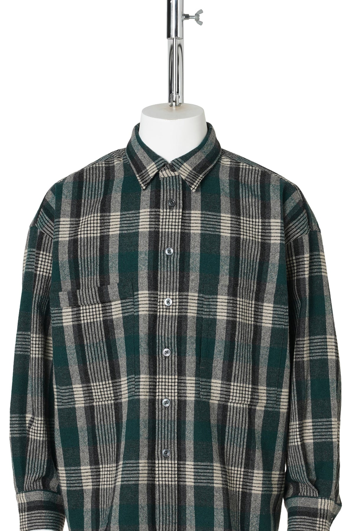 CLASSIC WOOL SHIRT / GREEN