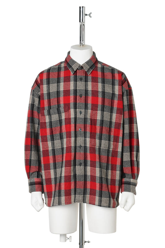 CLASSIC WOOL SHIRT / RED