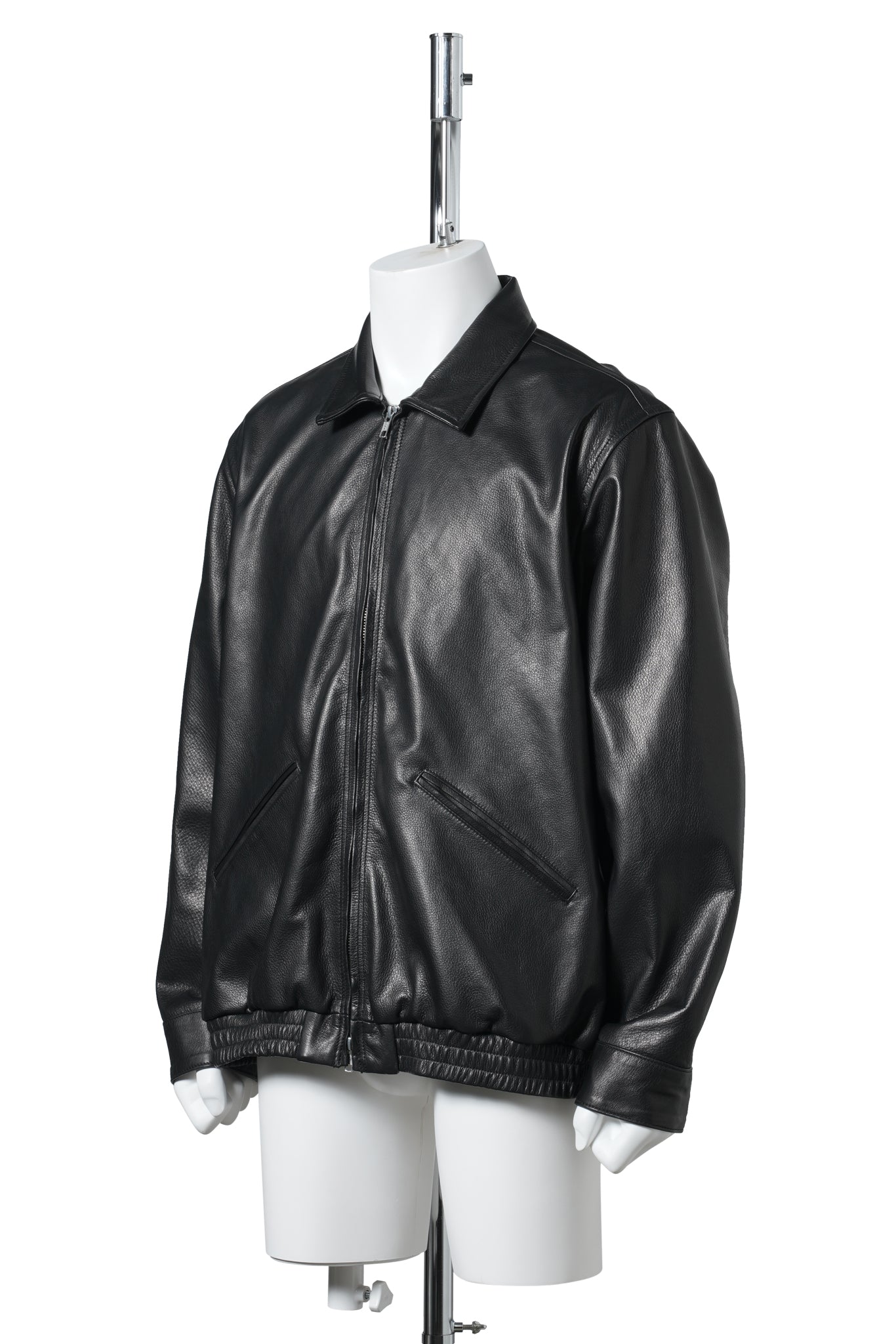 LEATHER DRIZZLER JKT F.STM / BLACK