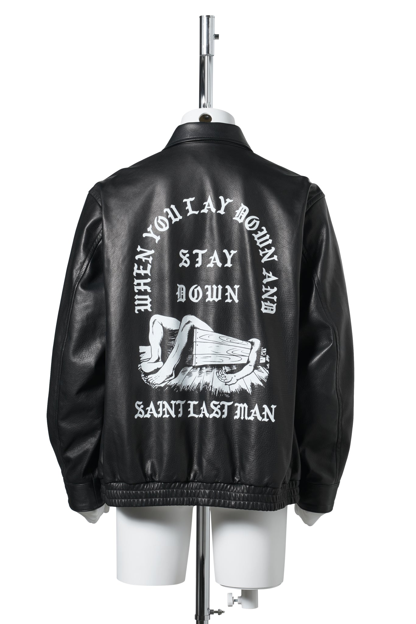 LEATHER DRIZZLER JKT F.STM / BLACK