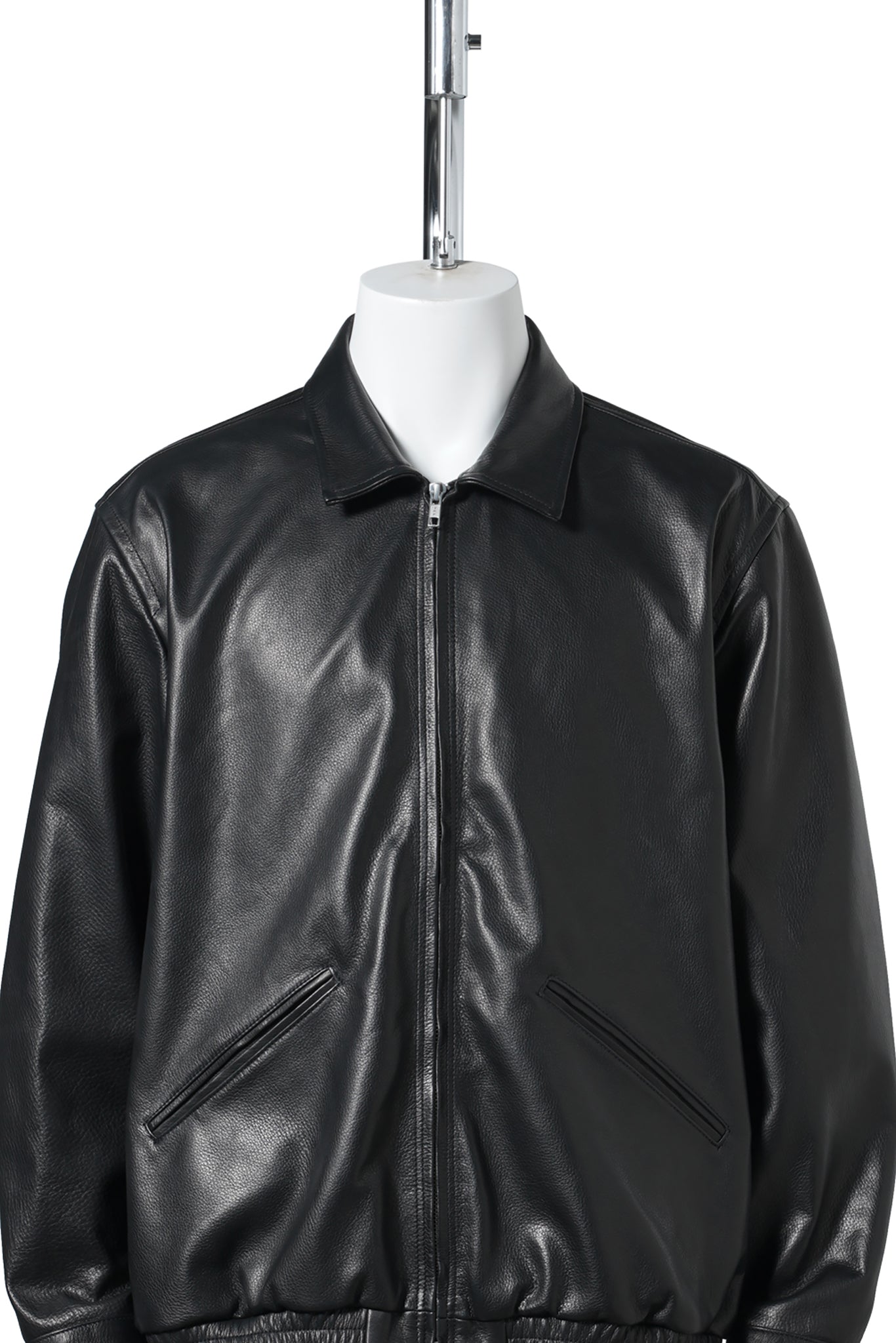 LEATHER DRIZZLER JKT F.STM / BLACK