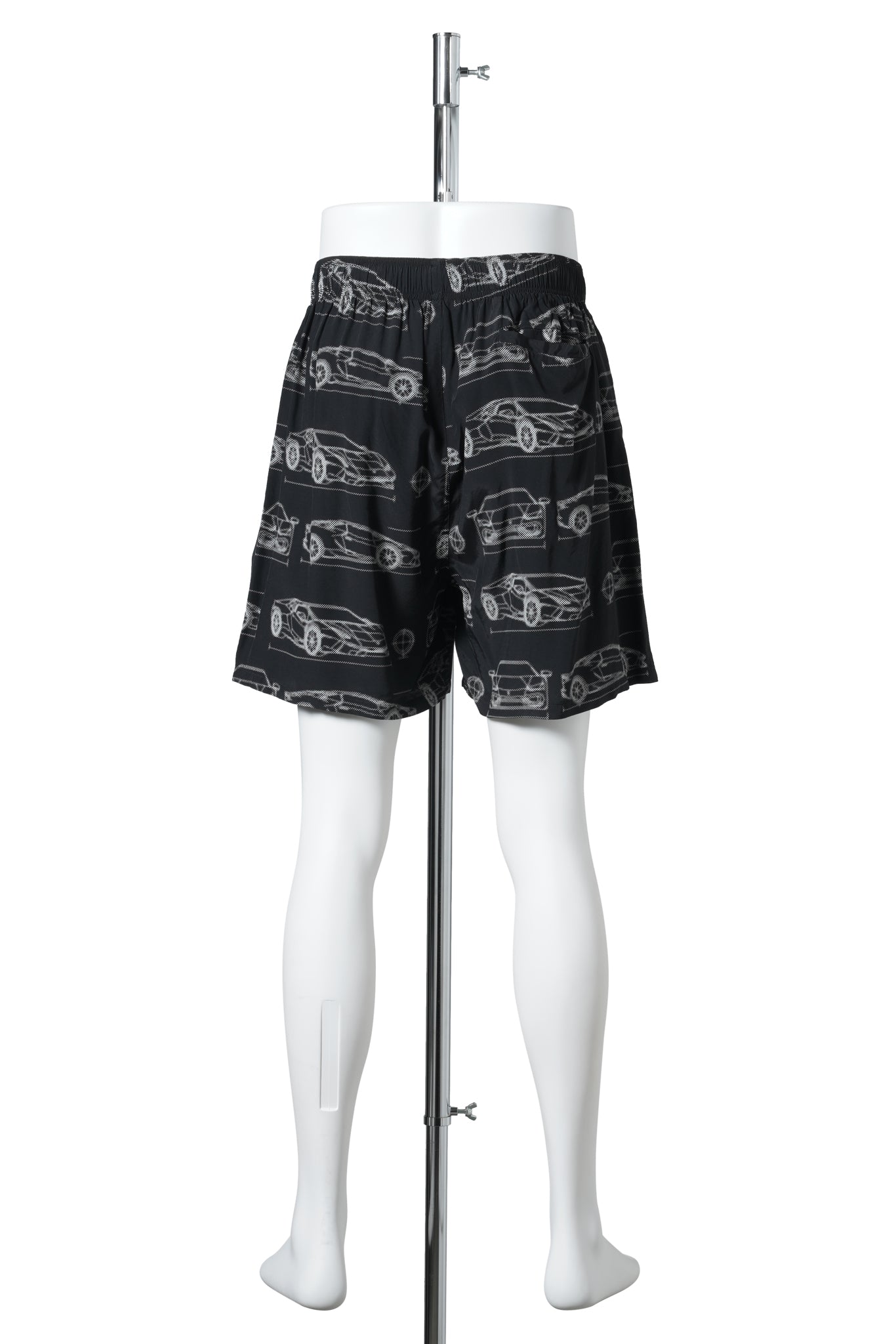 PRINTED SHORTS(BLUEPRINT) / BLACK