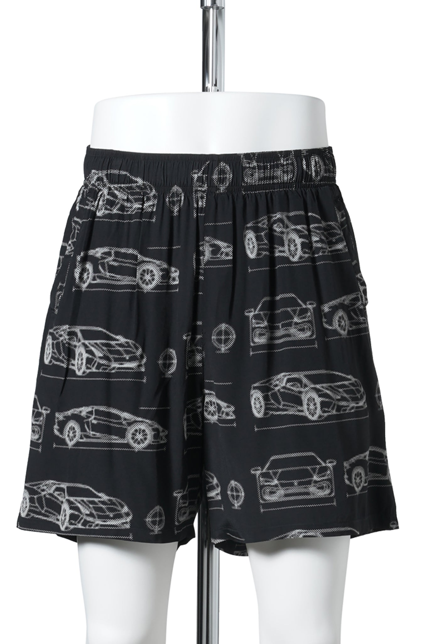 PRINTED SHORTS(BLUEPRINT) / BLACK