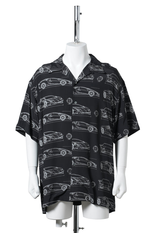 PRINT OPN COLLOAR SH (BLUE PRNT) / BLACK