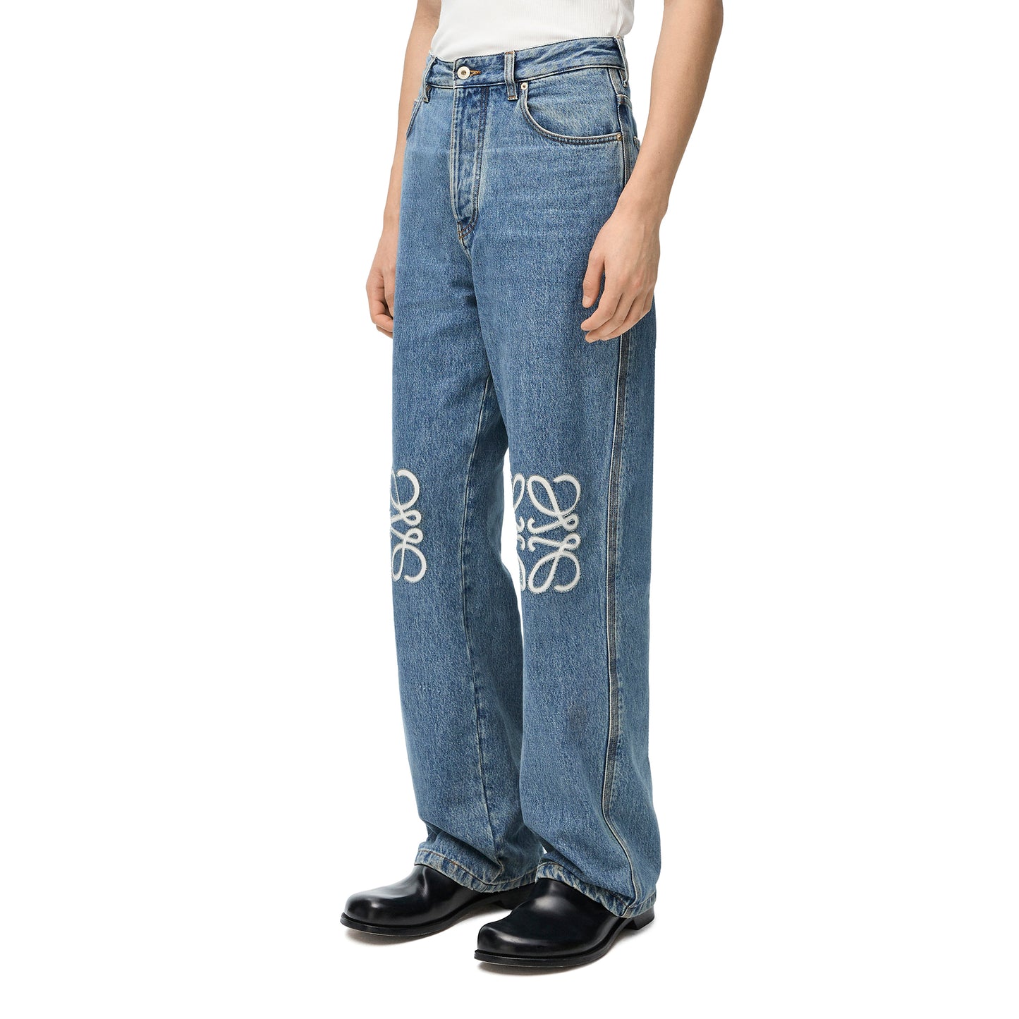 ANAGRAM BAGGY JEANS / MID BLUE DENIM