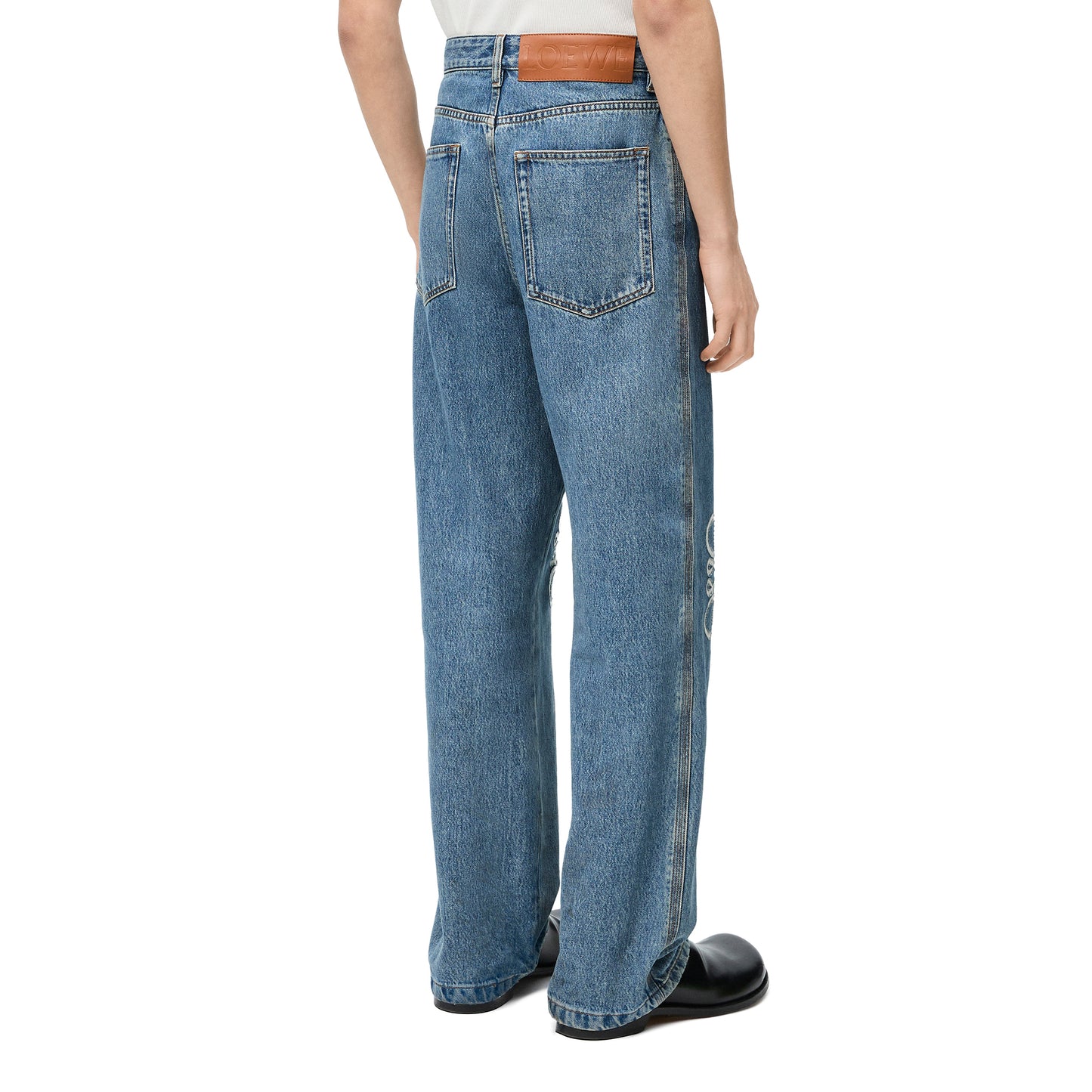 ANAGRAM BAGGY JEANS / MID BLUE DENIM