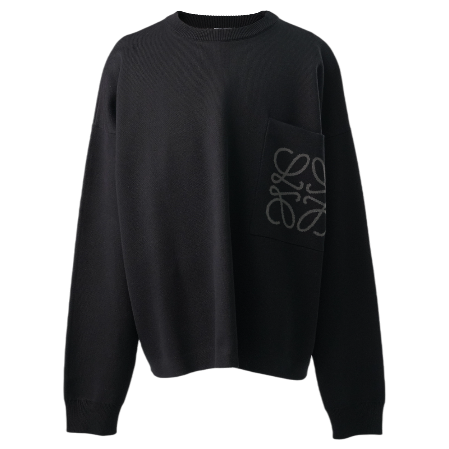 ANAGRAM POCKET SWEATER / BLACK