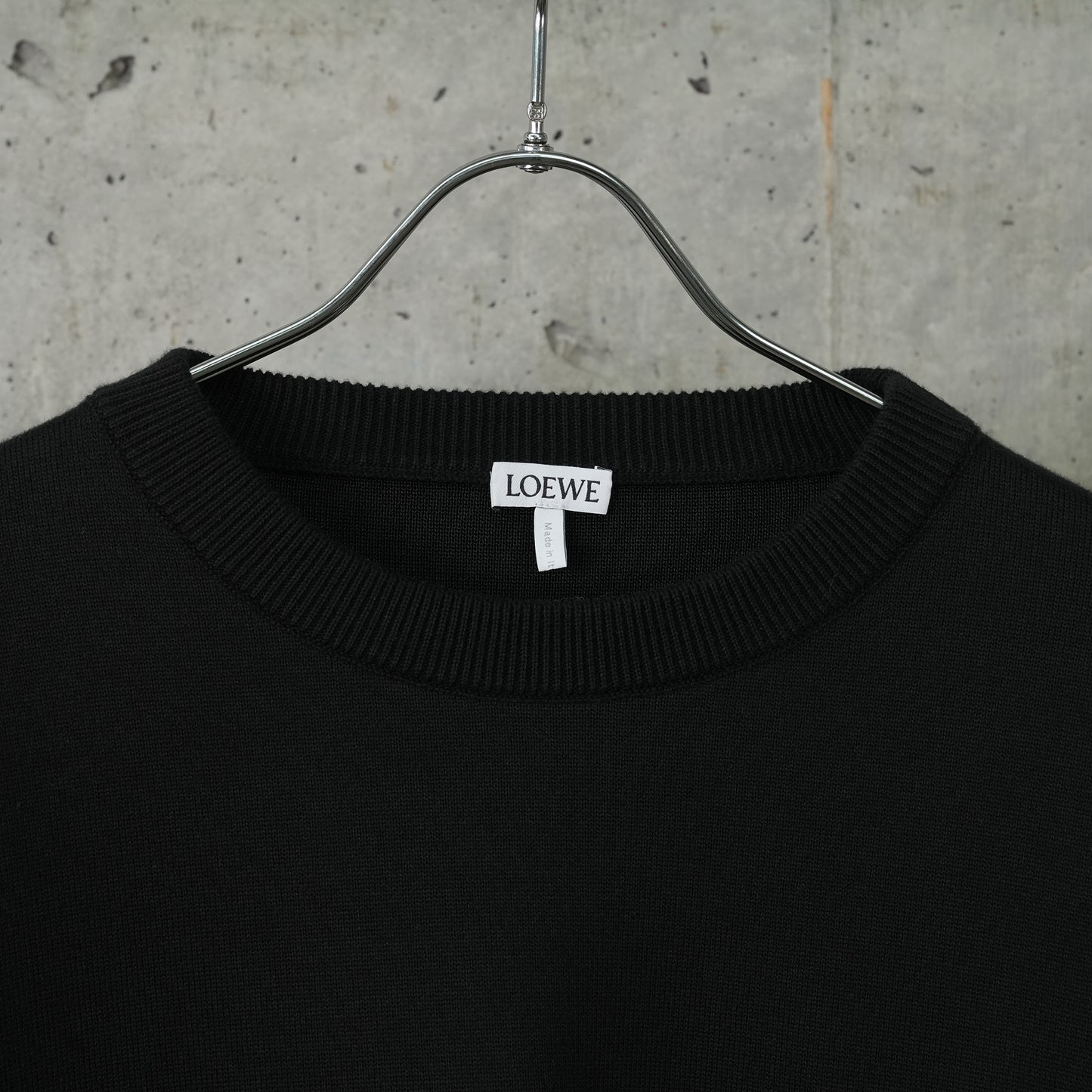 ANAGRAM POCKET SWEATER / BLACK