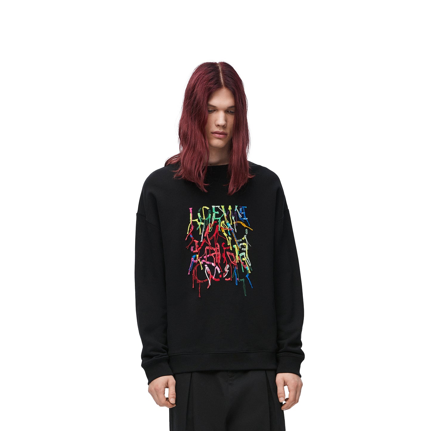 SWEATSHIRT / BLACK/MULTICOLOR