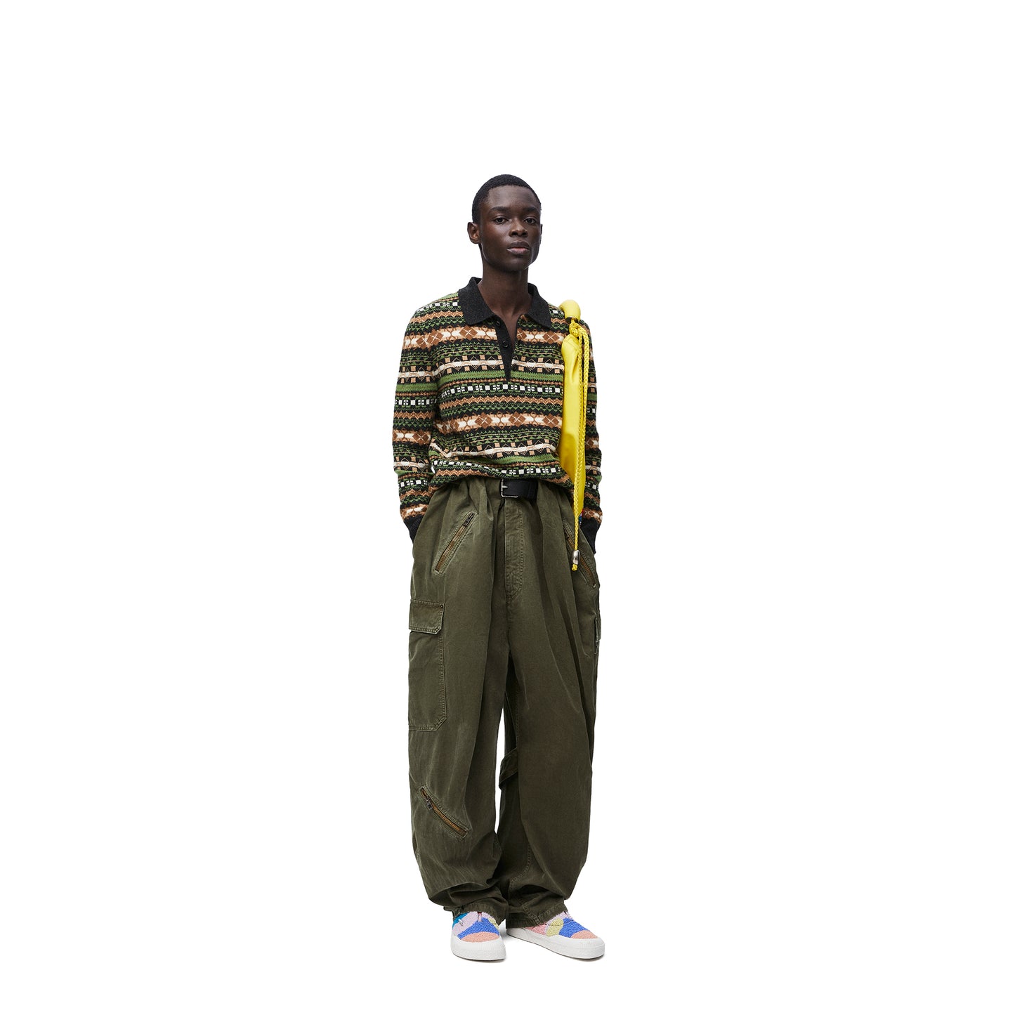 BALLOON CARGO TROUSERS / DEEP OLIVE