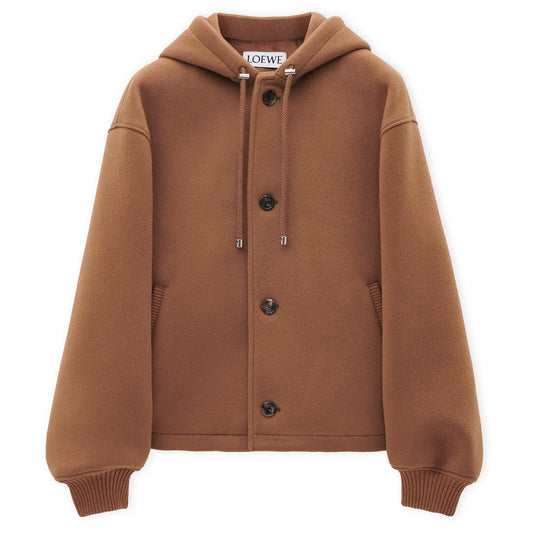 HOODED JACKET / CAMEL