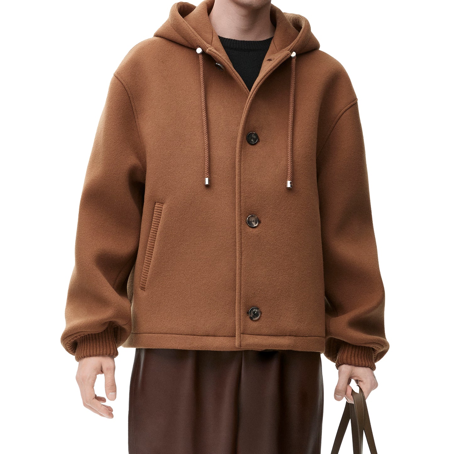 HOODED JACKET / CAMEL