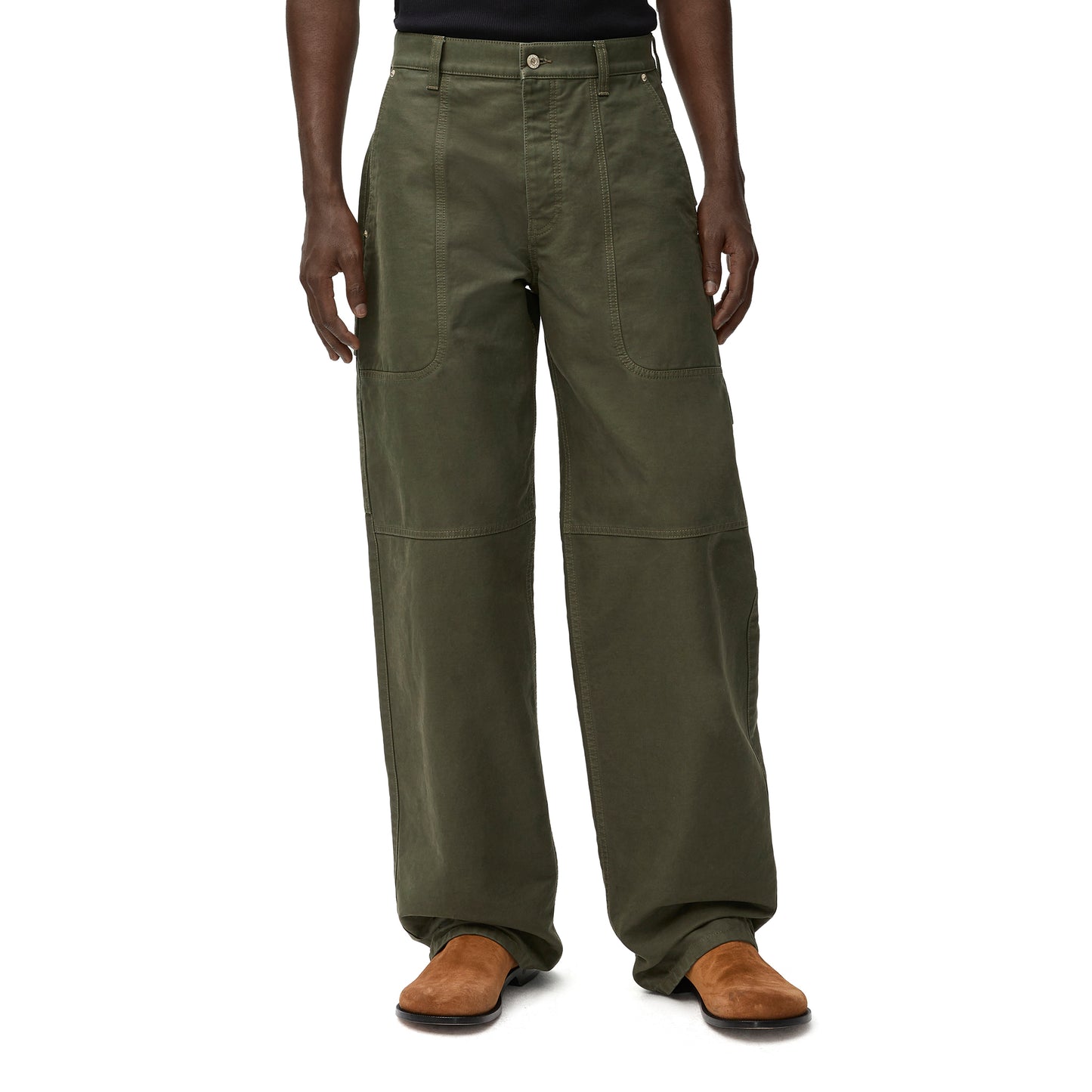 CARGO TROUSERS / KHAKI GREEN