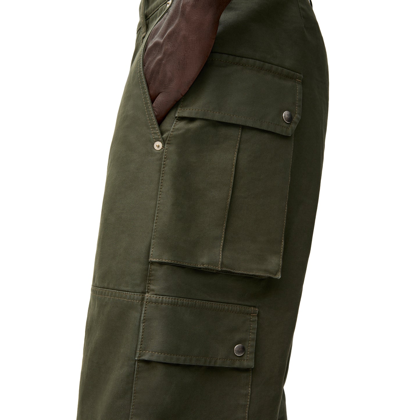 CARGO TROUSERS / KHAKI GREEN