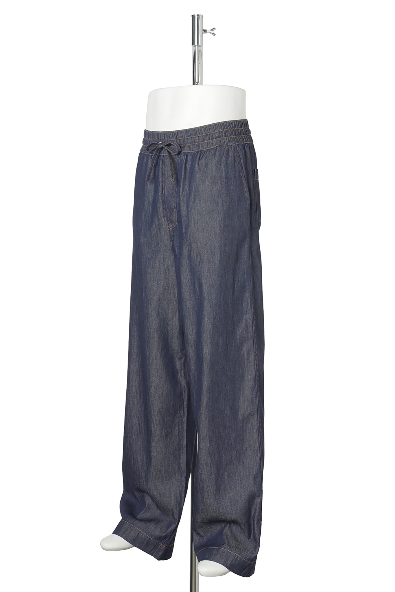 DRAWSTRING TROUSERS / DENIM BLUE