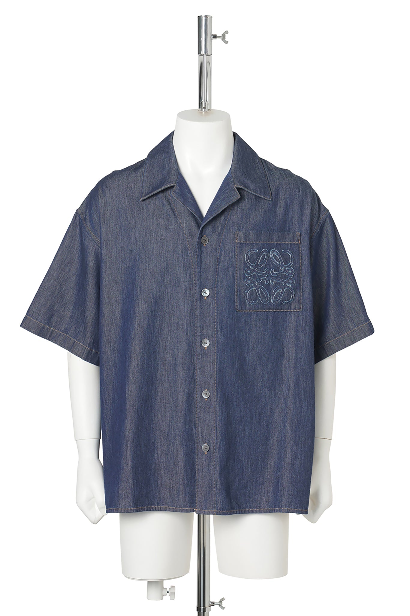 SHORT SLEEVE SHIRT / DENIM BLUE