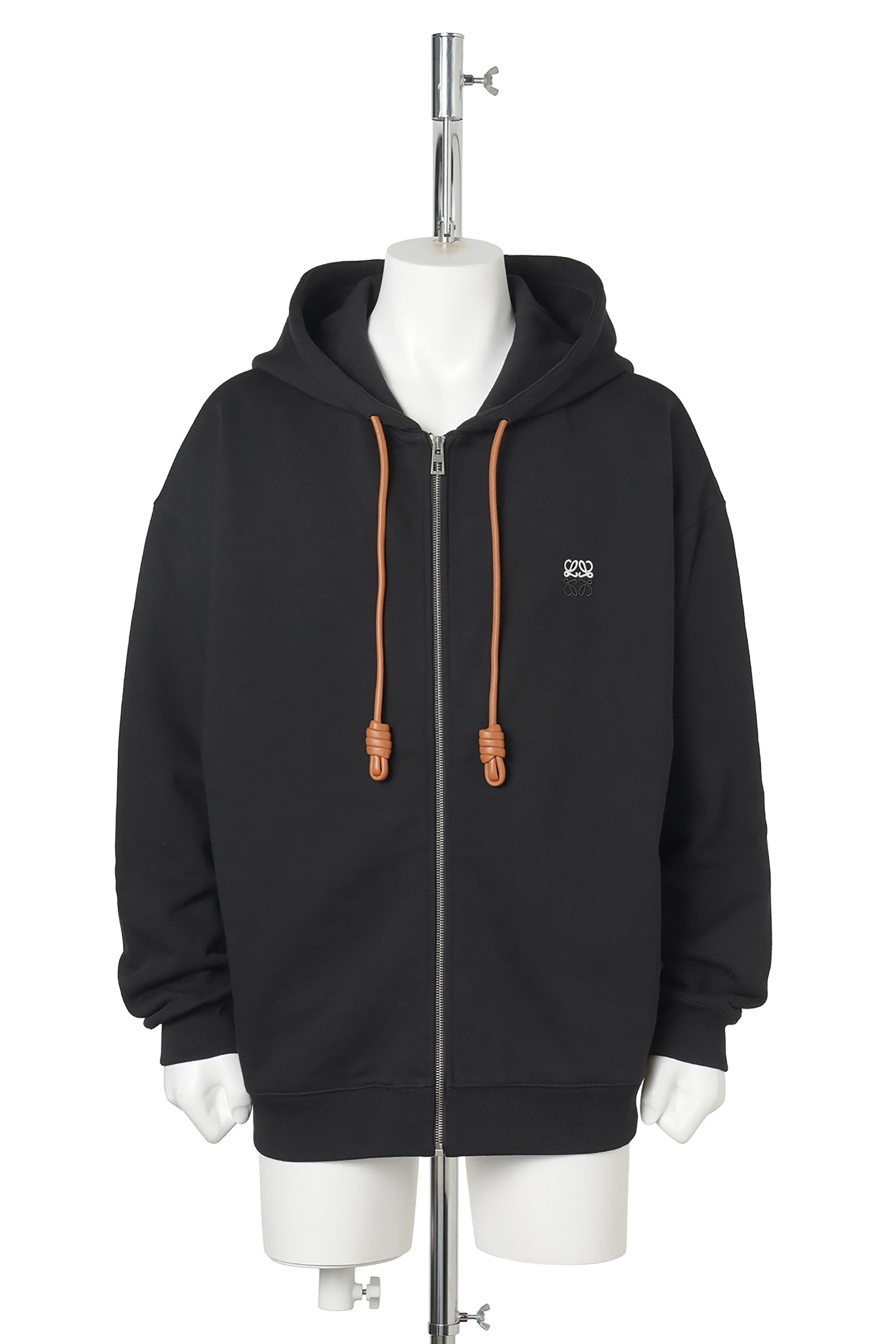 ZIP-UP HOODIE / BLACK
