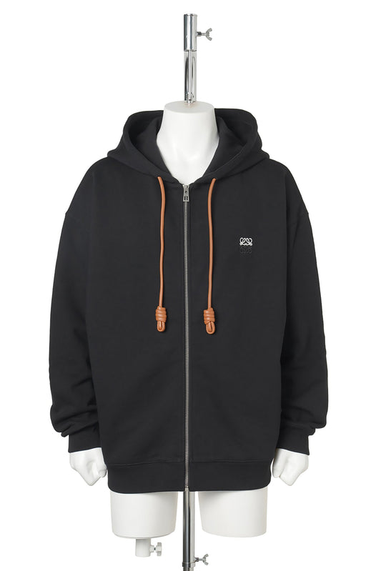 ZIP-UP HOODIE / BLACK