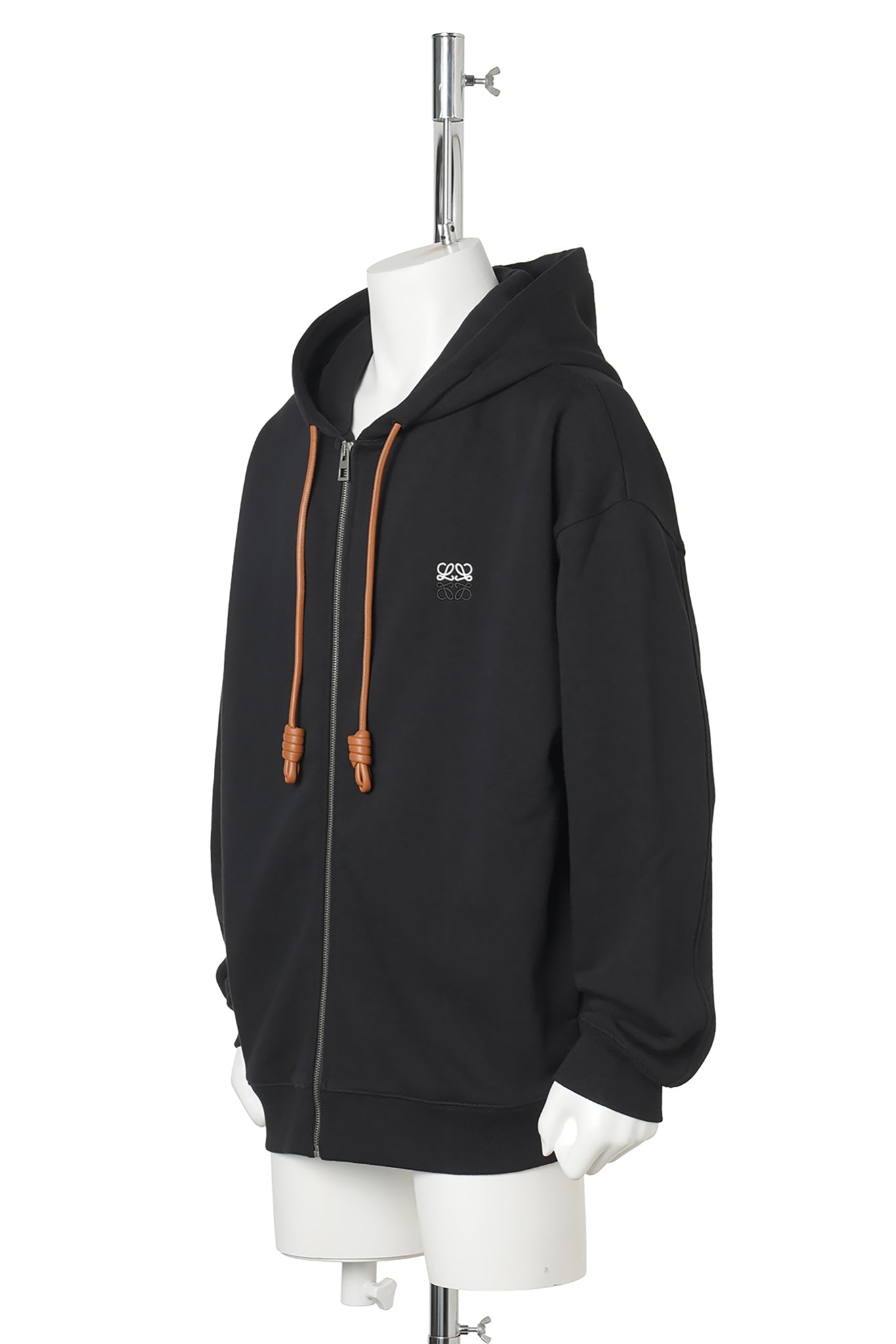 ZIP-UP HOODIE / BLACK