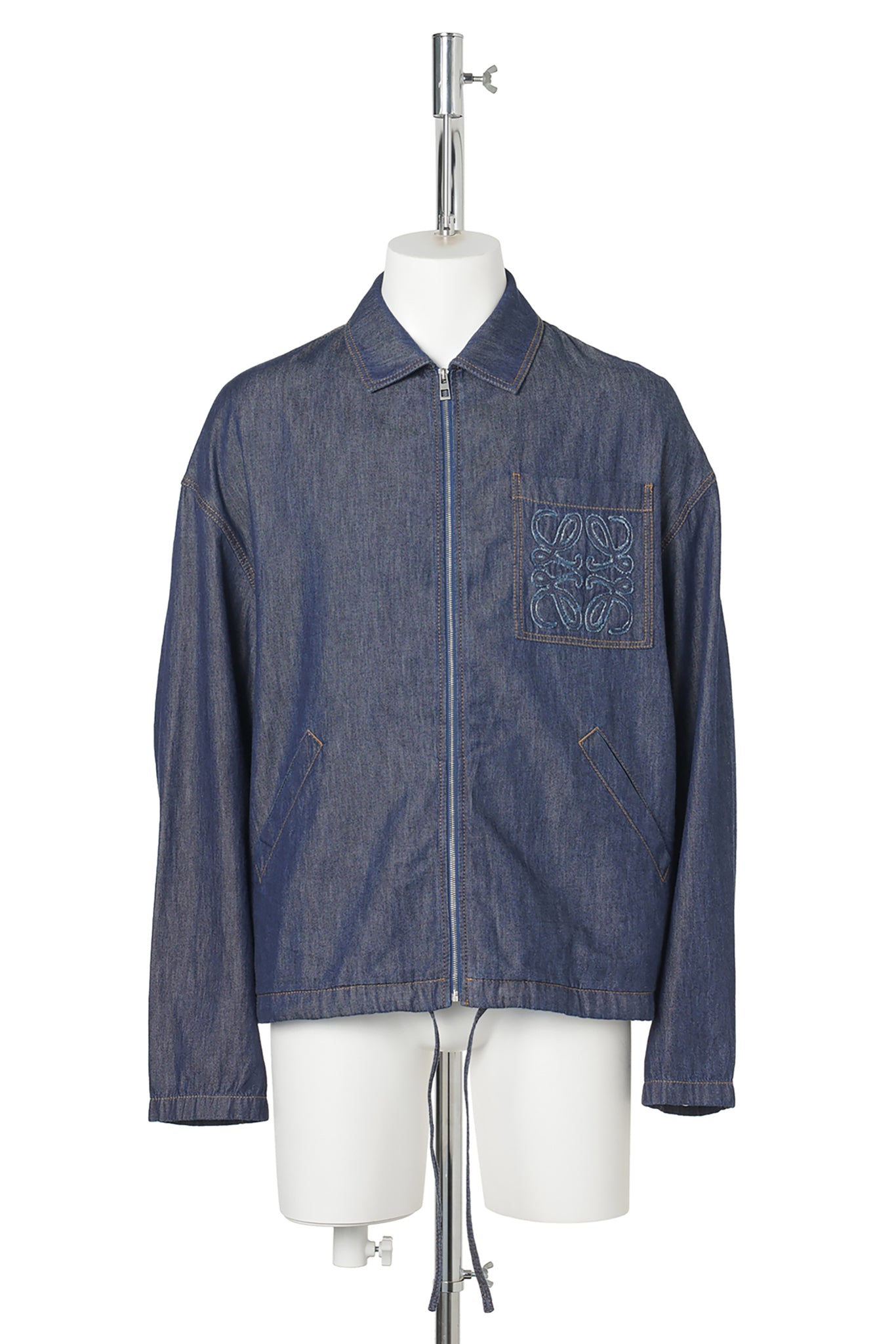 ZIP-UP JACKET DENIM / BLUE